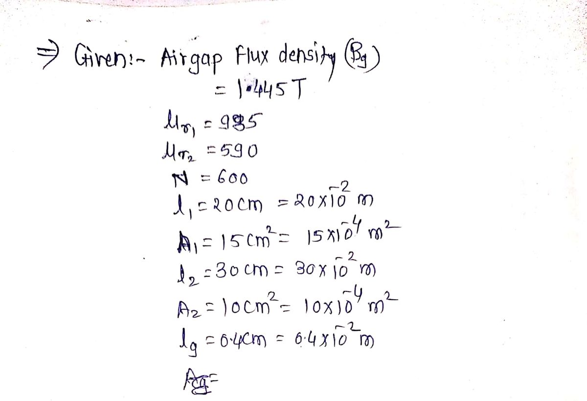 Electrical Engineering homework question answer, step 1, image 1